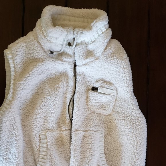 XL Orvis off white fleece vest never worn - Picture 1 of 6